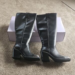 Madden Girl Black Heeled Boots